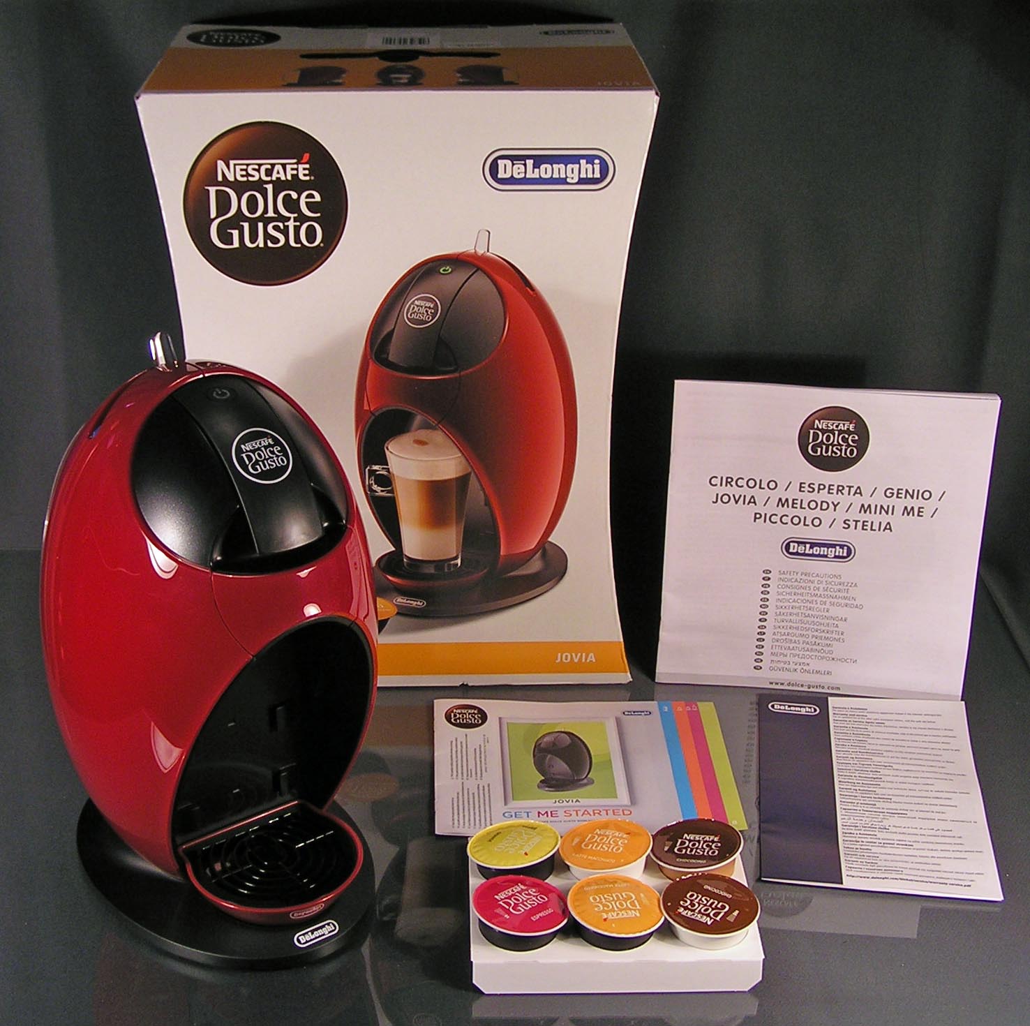 DeLonghi Jovia Rot EDG 250.R Nescafé Dolce Gusto Kaffee