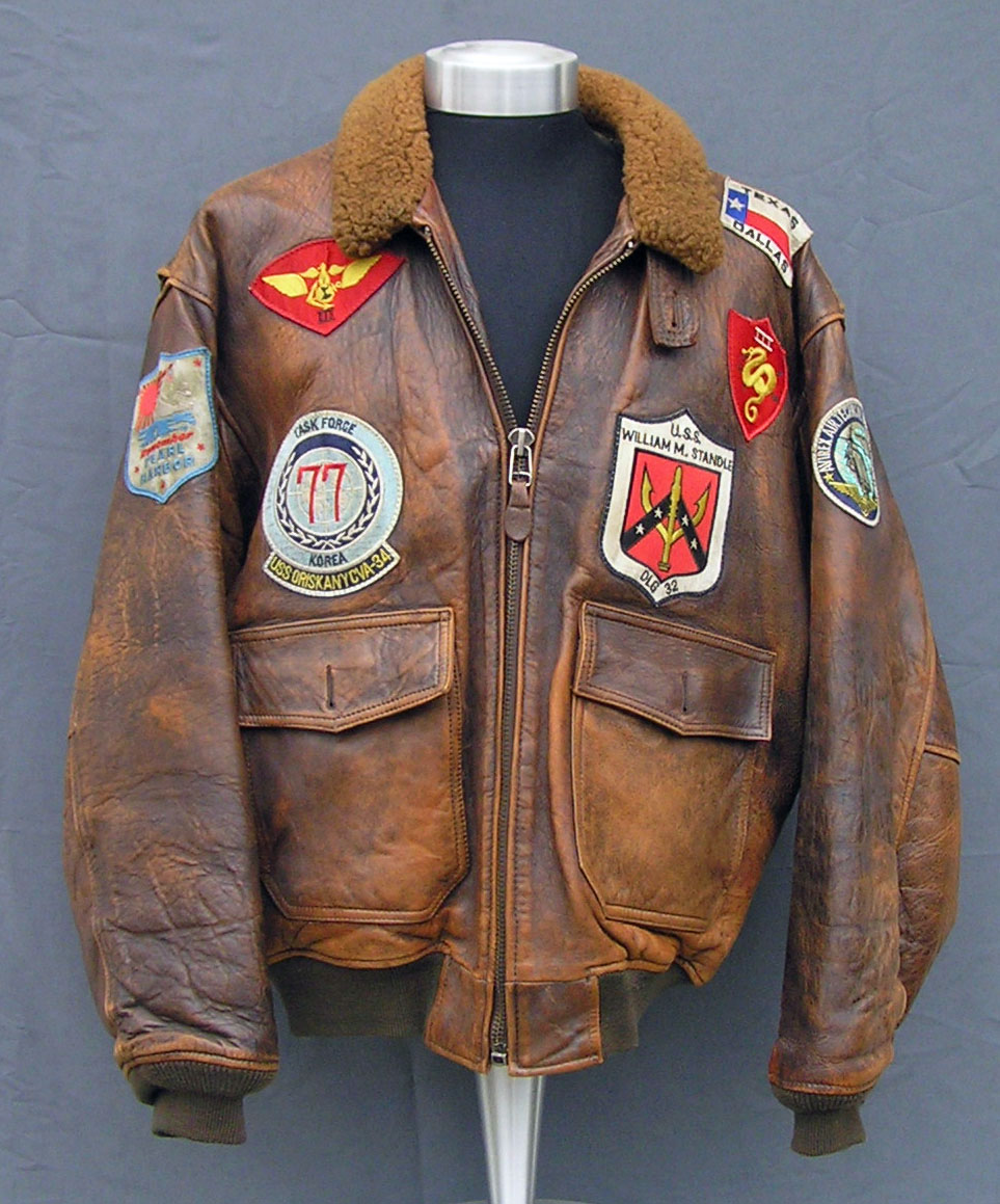 Orig. Top Gun Avirex G1 Piloten Lederjacke Gr. XL Leder Bomber Jacke Fellkragen