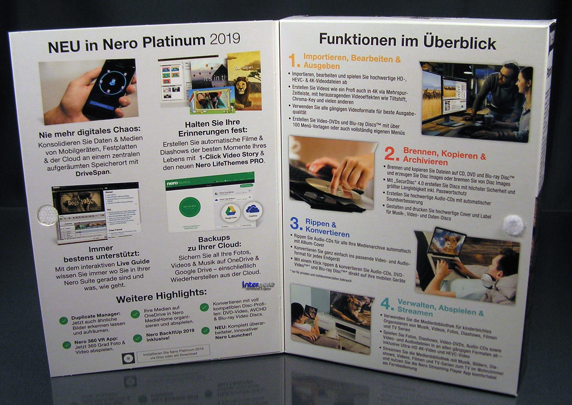 Nero 19 Platinum Full Version Box Cd 4k Multimedia 6in1 Burning Software Ovp New Ebay